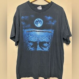 GILDAN Eric Clapton Vintage 1998 Pilgrim World Tour Cotton T-shirt
